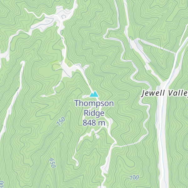 Map of Thompson Ridge