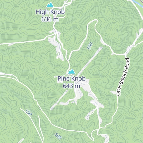 Map of Pine Knob