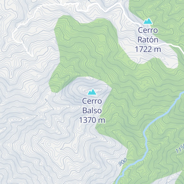 Map of Cerro Balso