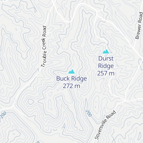 Map of Buck Ridge