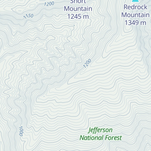 Map of Rock House Mountain