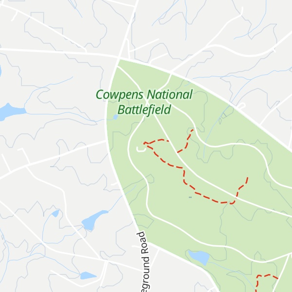 Map of Cowpens National Battlefield Visitor Center