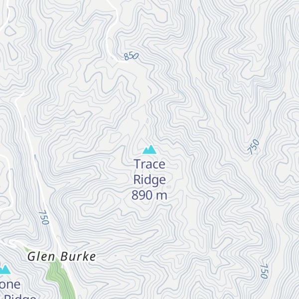 Map of Trace Ridge