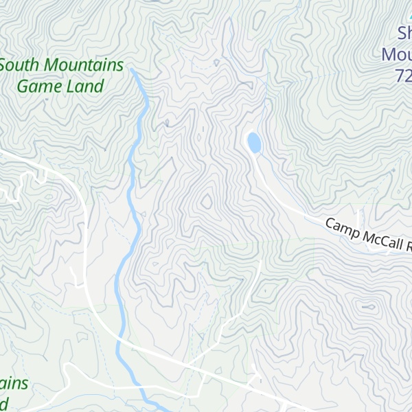 Map of Pasture Mountain