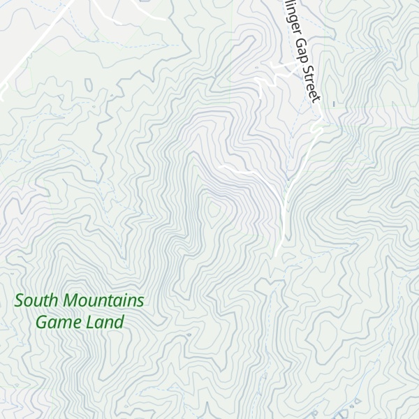 Map of Bolin Knob