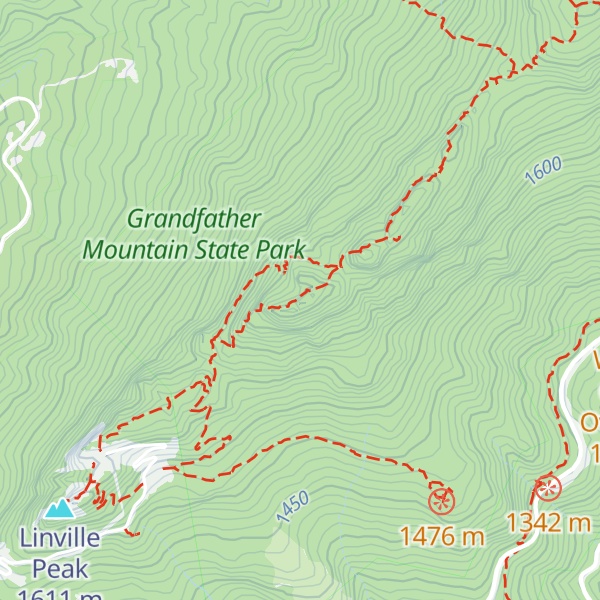 Map of MacRae Peak