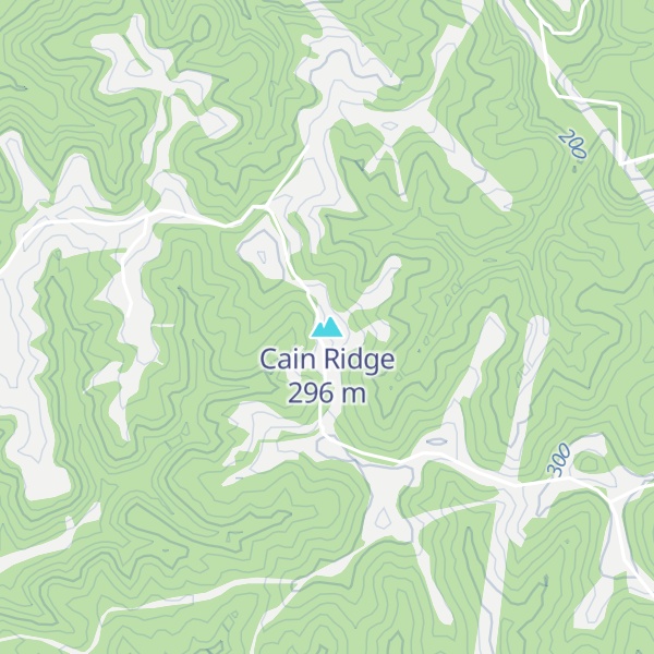 Map of Cain Ridge