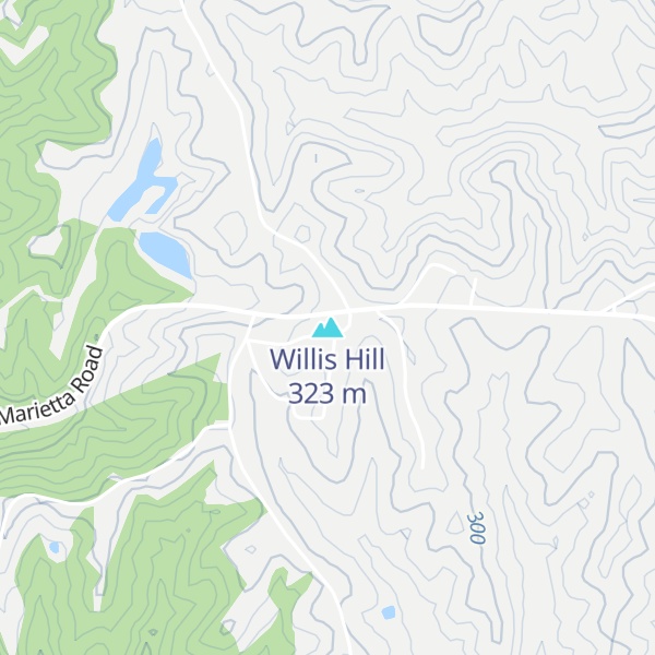 Map of Willis Hill