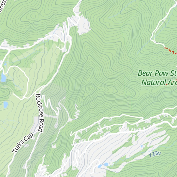 Map of Hanging Rock