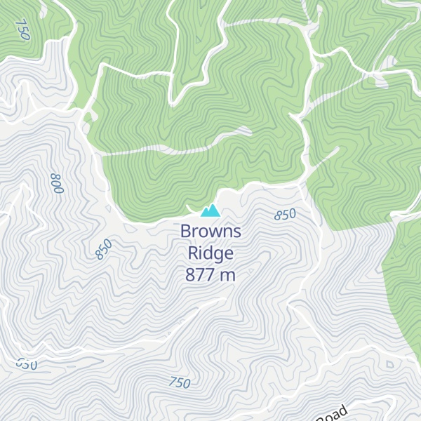 Map of Browns Ridge