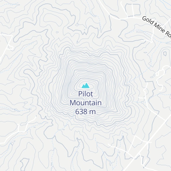 Map of Pilot Mountain