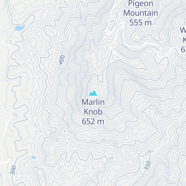 Map of Marlin Knob
