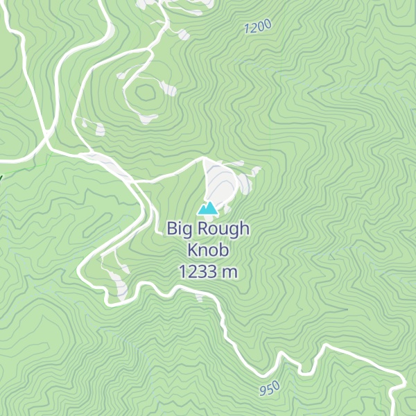 Map of Big Rough Knob