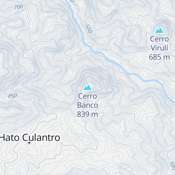 Map of Cerro Banco