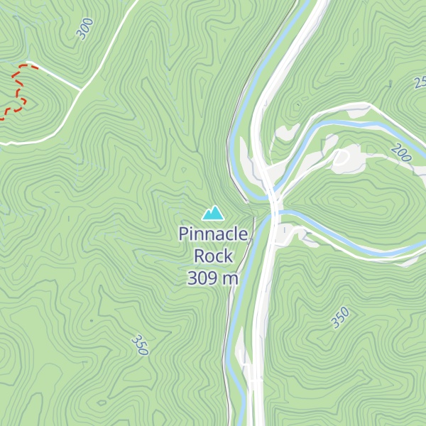 Map of Pinnacle Rock