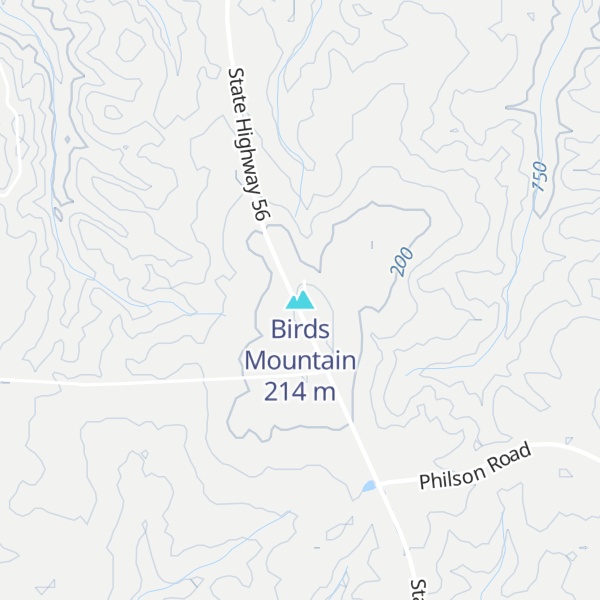 Map of Birds Mountain
