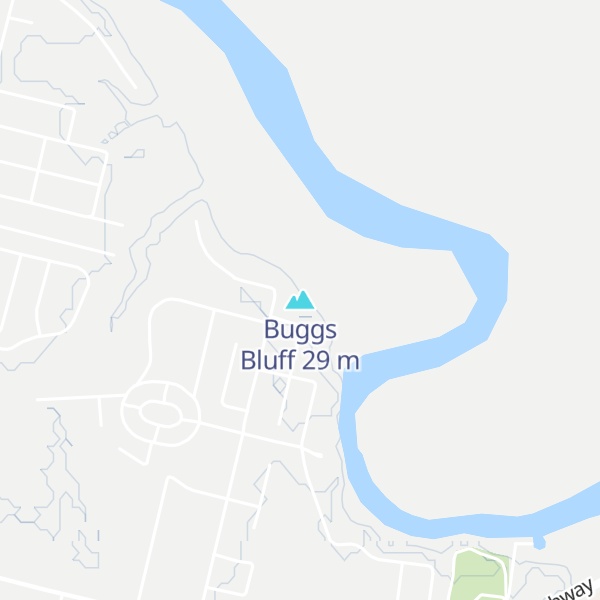 Map of Buggs Bluff