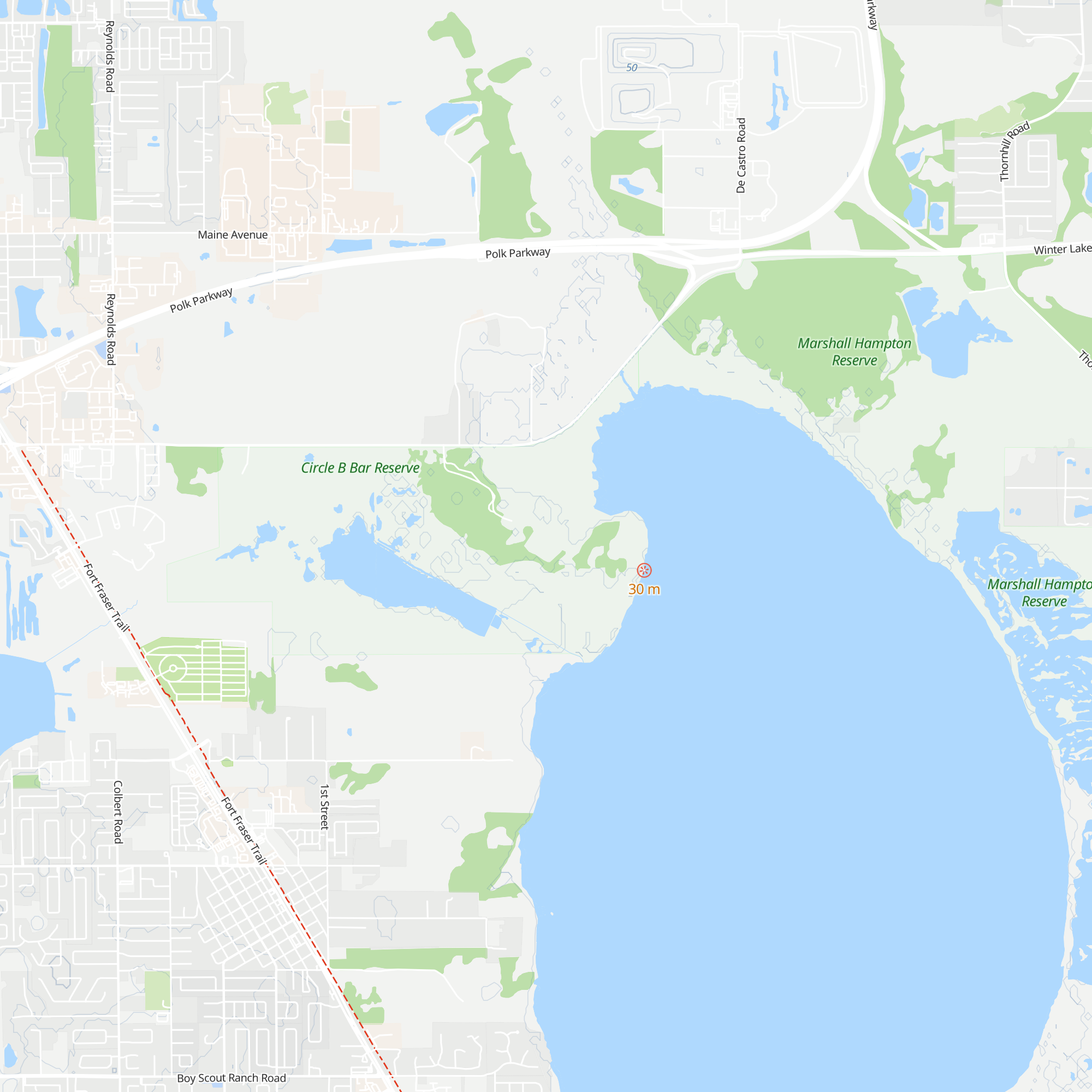 Polk's Nature Discovery Center map