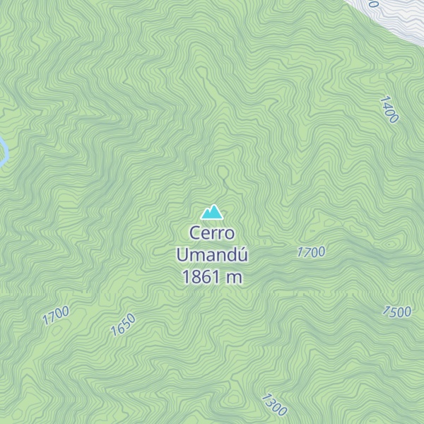 Map of Cerro Umandú