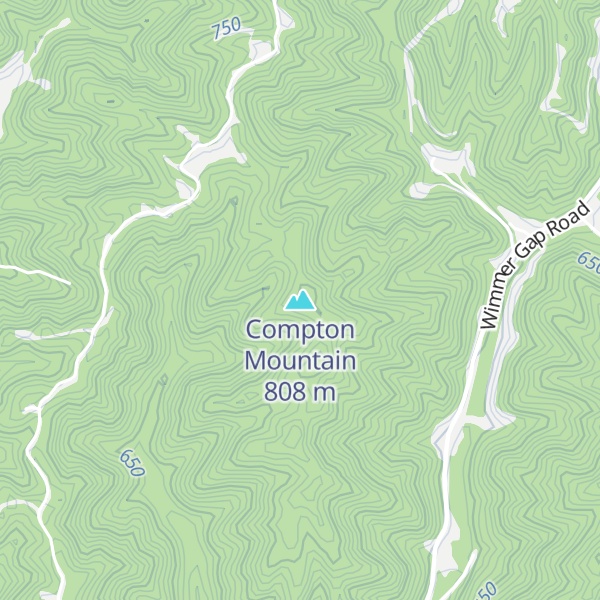 Map of Compton Mountain