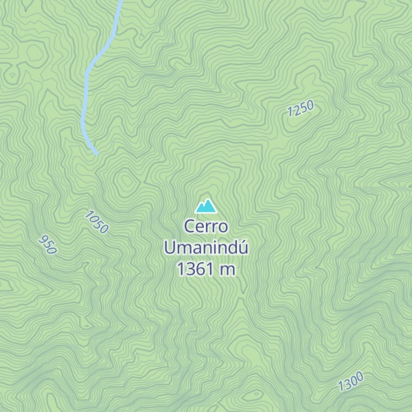 Map of Cerro Umanindú