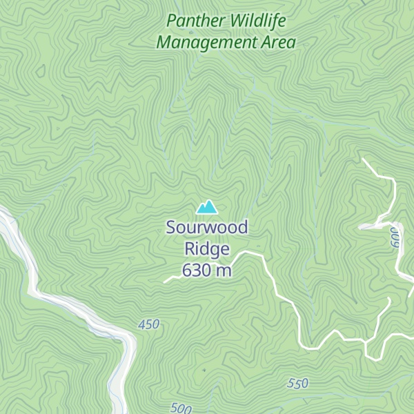 Map of Sourwood Ridge