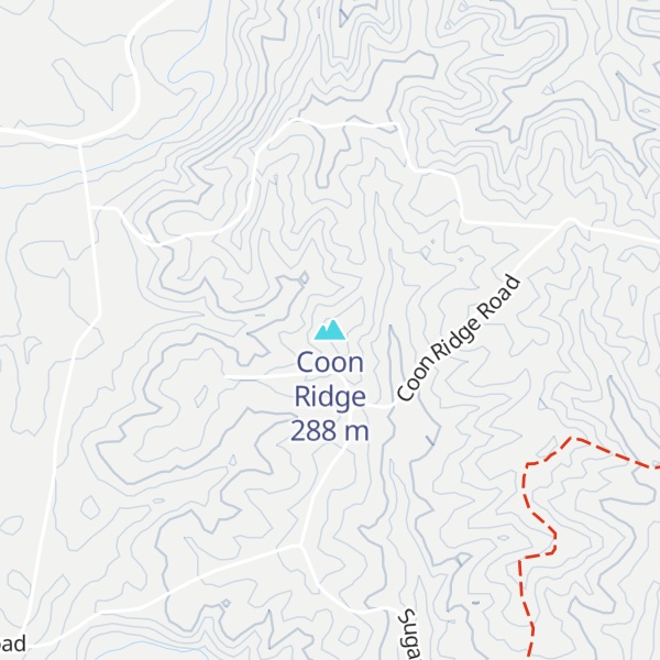 Map of Coon Ridge