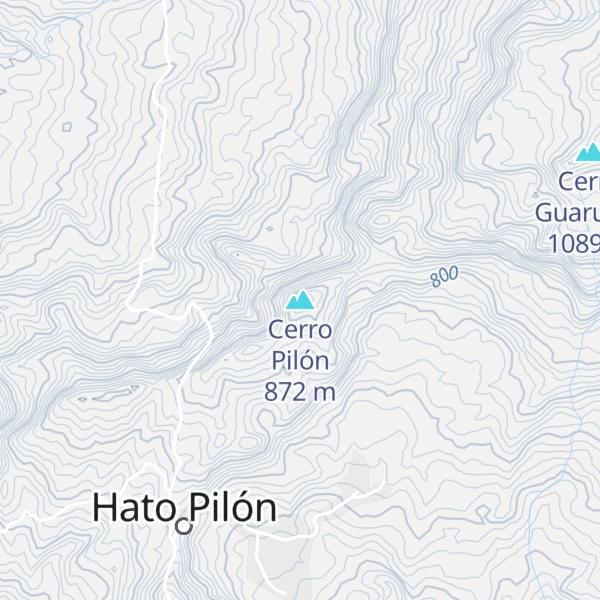 Map of Cerro Pilón