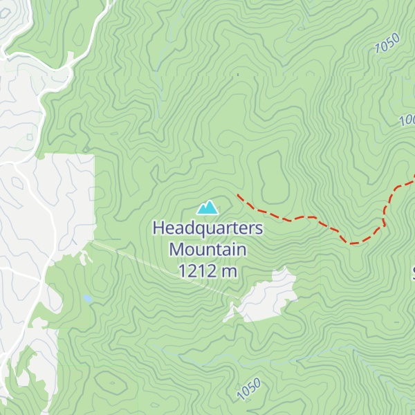 Map of Headquarters Mountain