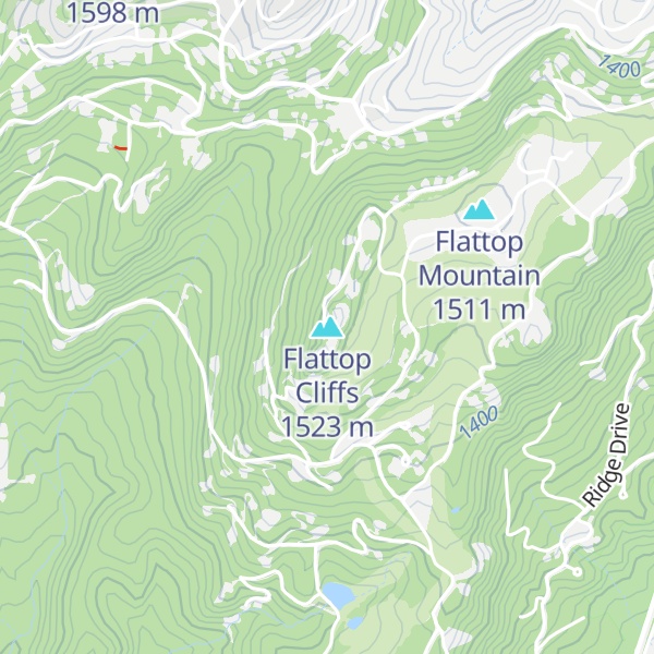 Map of Flattop Cliffs