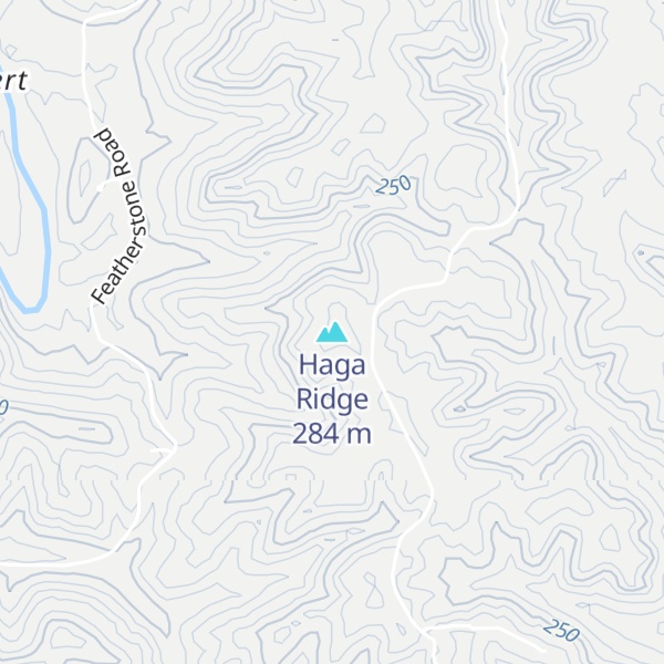 Map of Haga Ridge