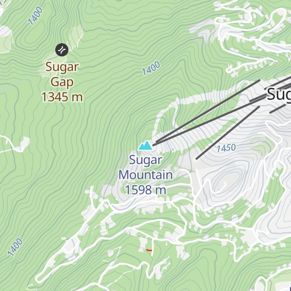 Map of Sugar Mountain