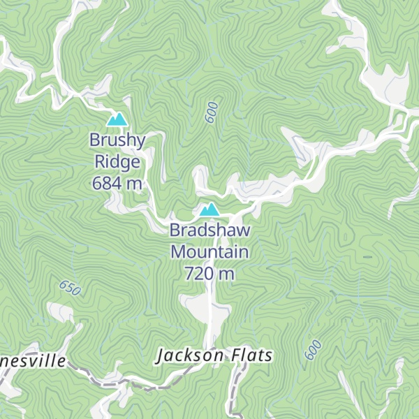 Map of Bradshaw Mountain