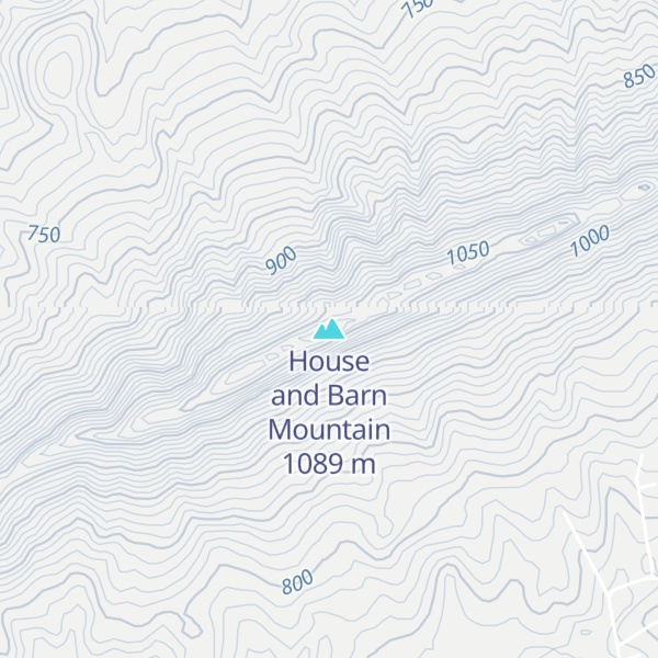 Map of House and Barn Mountain
