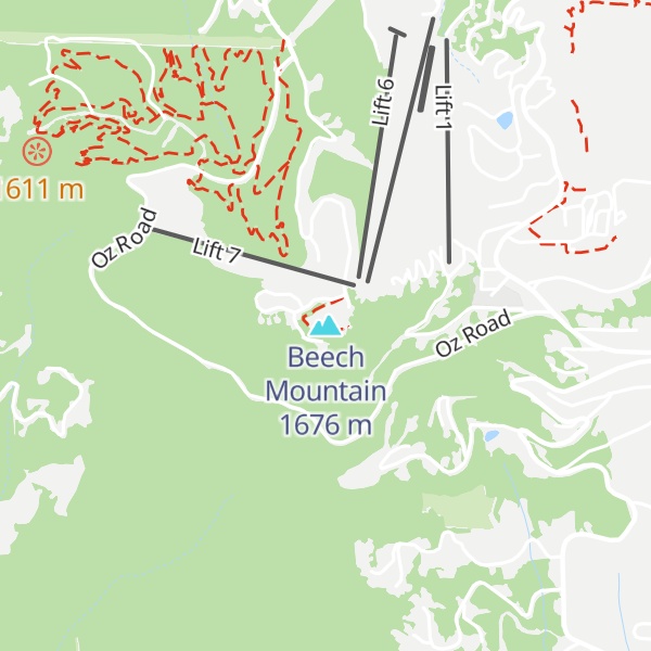 Map of Beech Mountain