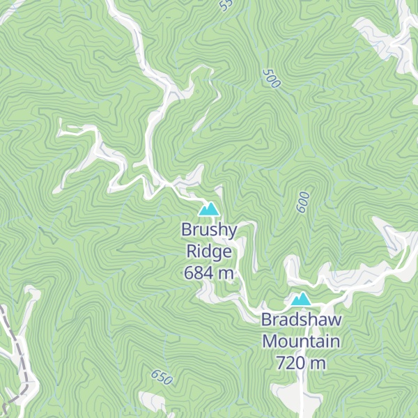 Map of Brushy Ridge