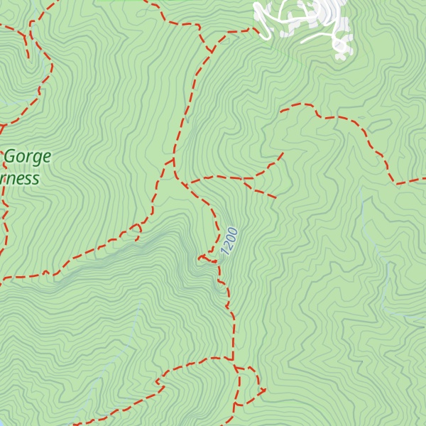 Map of Sitting Bear Mountain