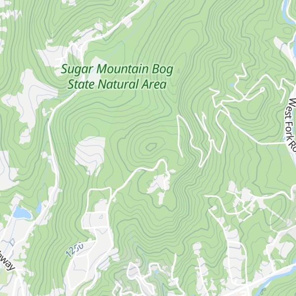 Map of Moore Mountain