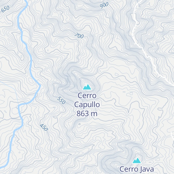 Map of Cerro Capullo