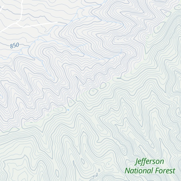 Map of Rich Mountain