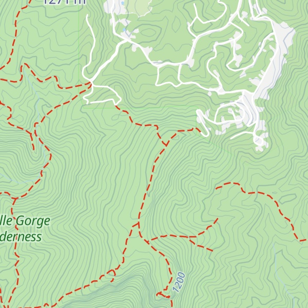 Map of Gingercake Mountain