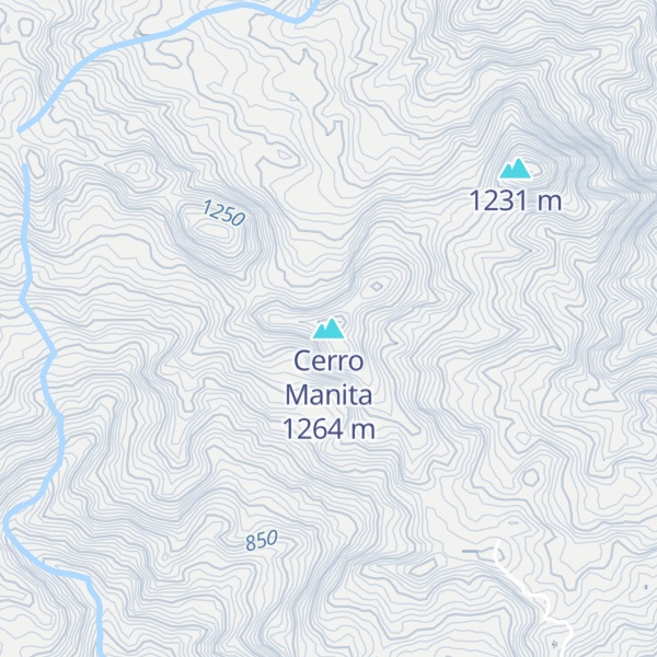 Map of Cerro Manita