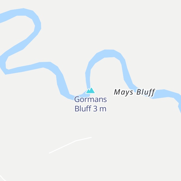 Map of Gormans Bluff