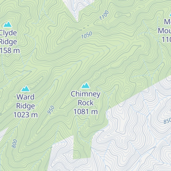Map of Chimney Rock