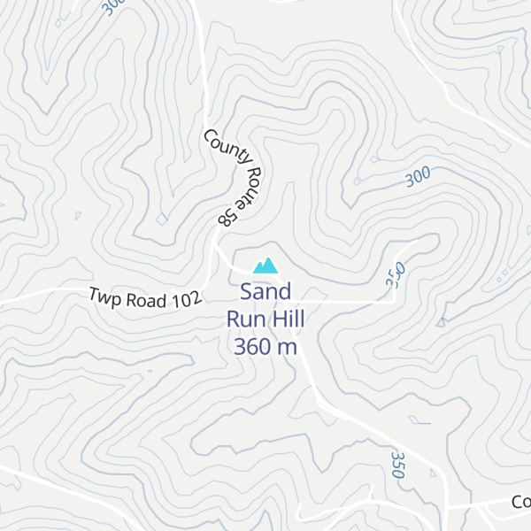 Map of Sand Run Hill