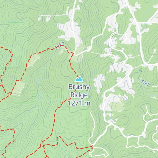 Map of Brushy Ridge