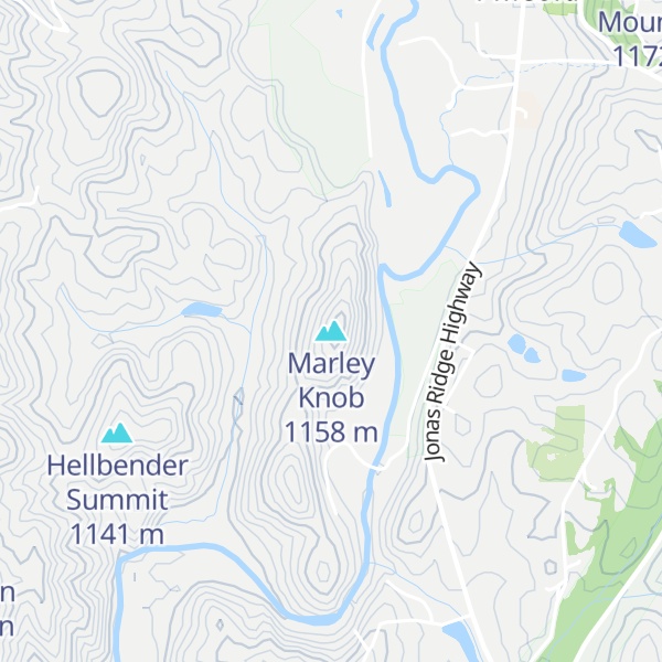 Map of Marley Knob