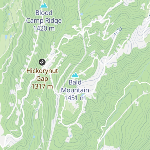 Map of Bald Mountain