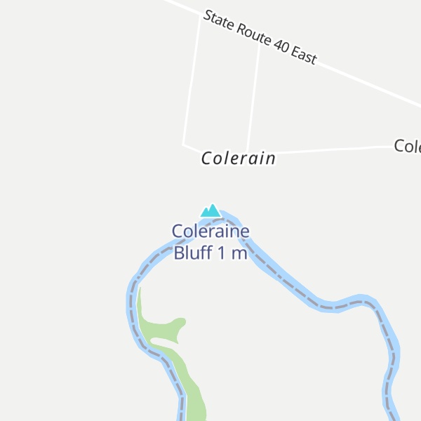 Map of Coleraine Bluff