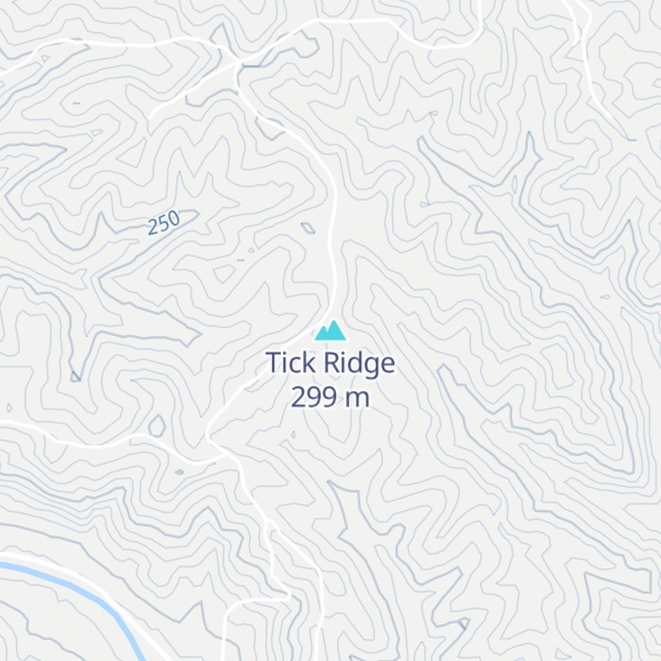 Map of Tick Ridge